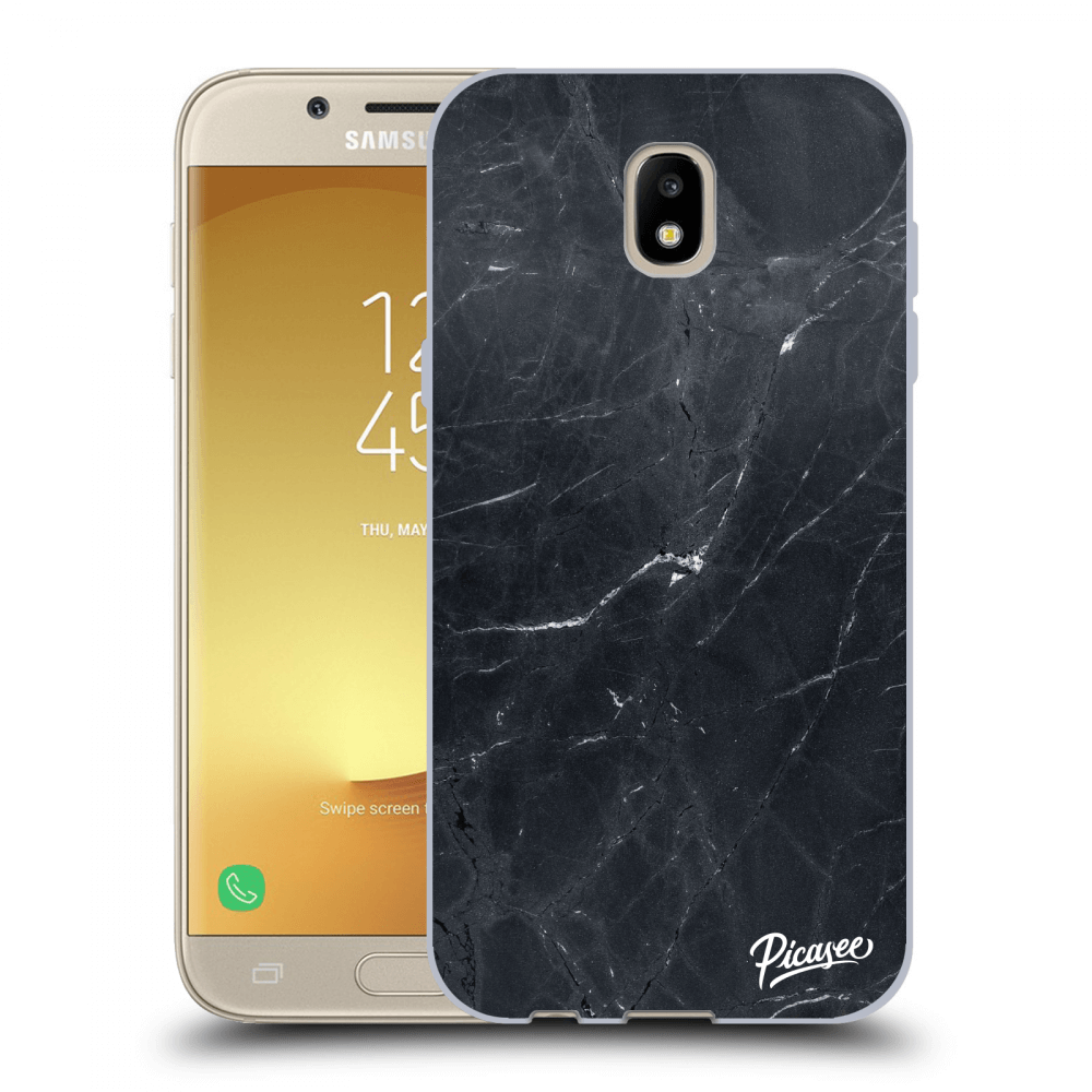 Picasee silikónový čierny obal pre Samsung Galaxy J5 2017 J530F - Black marble