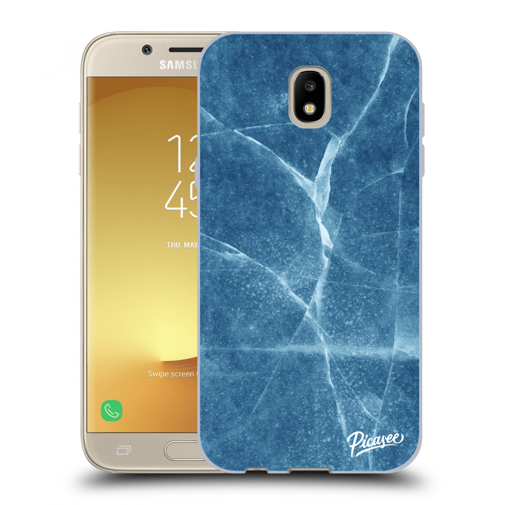 Picasee silikónový čierny obal pre Samsung Galaxy J5 2017 J530F - Blue marble