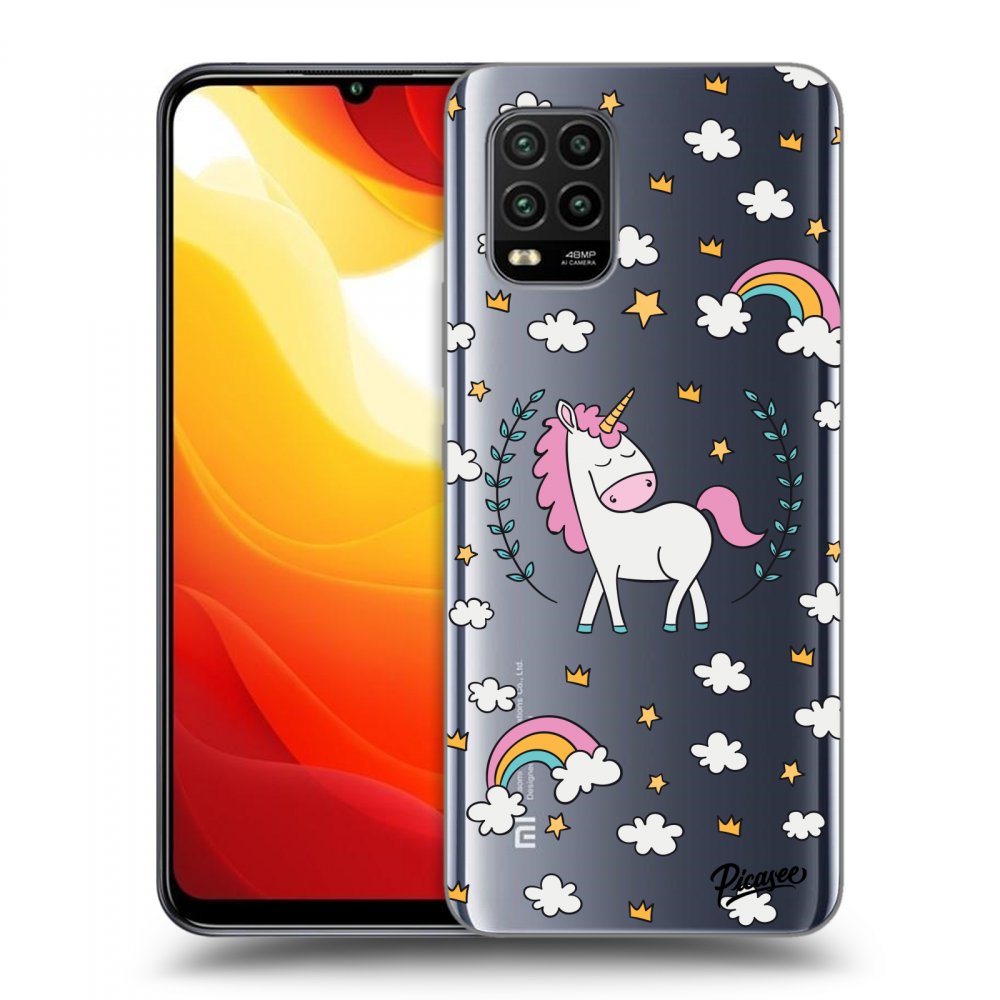 Picasee silikónový prehľadný obal pre Xiaomi Mi 10 Lite - Unicorn star heaven