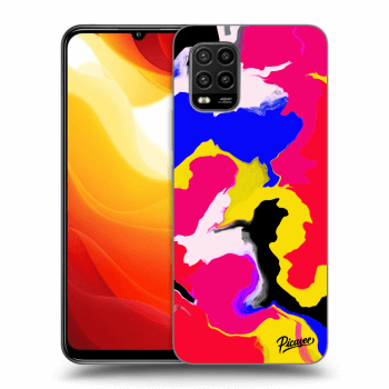Picasee silikónový čierny obal pre Xiaomi Mi 10 Lite - Watercolor