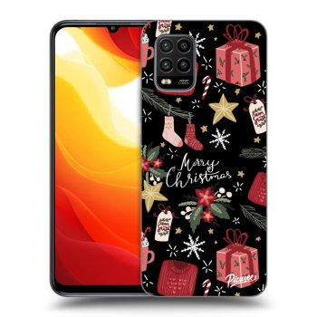 Picasee silikónový čierny obal pre Xiaomi Mi 10 Lite - Christmas