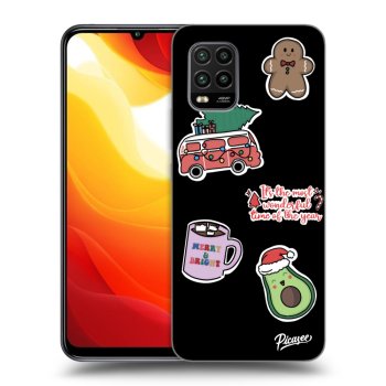 Picasee silikónový čierny obal pre Xiaomi Mi 10 Lite - Christmas Stickers