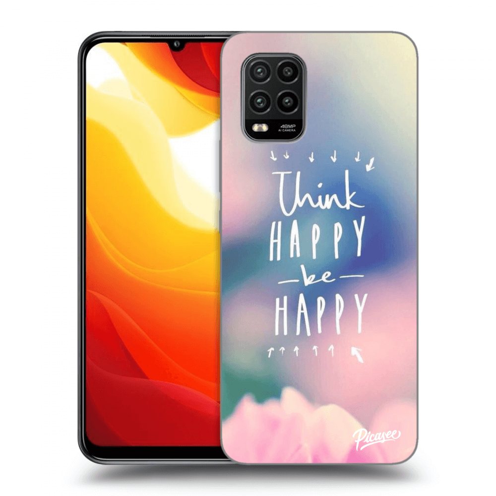 Picasee silikónový čierny obal pre Xiaomi Mi 10 Lite - Think happy be happy