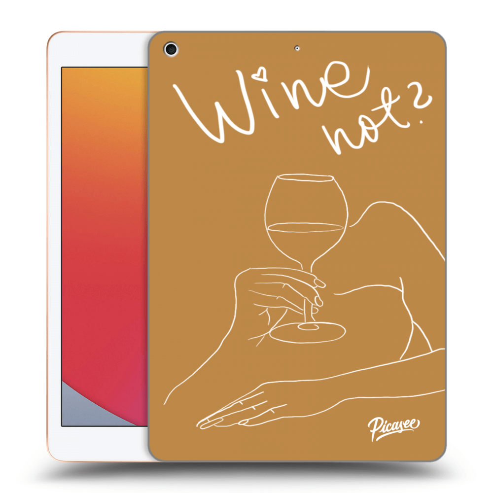 Picasee silikónový prehľadný obal pre Apple iPad 10.2" 2020 (8. gen) - Wine not