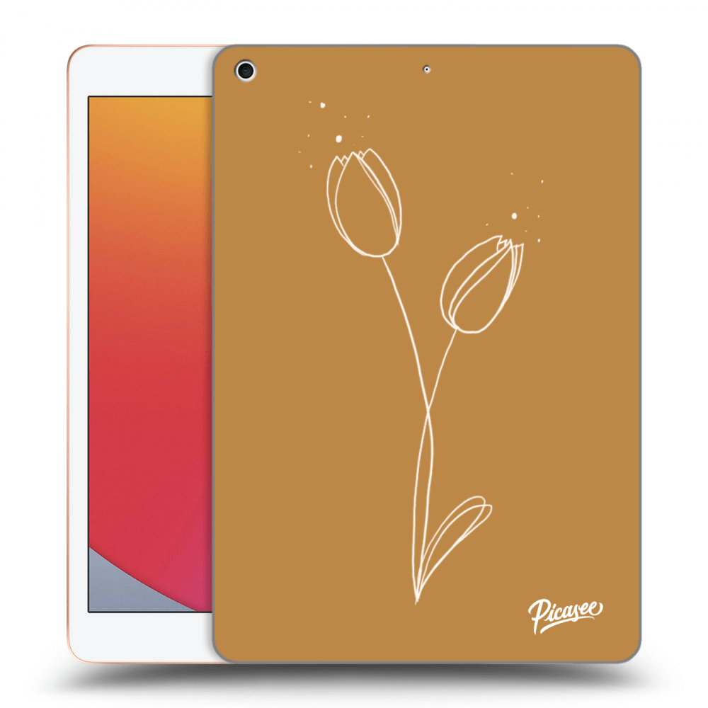 Picasee silikónový prehľadný obal pre Apple iPad 10.2" 2020 (8. gen) - Tulips