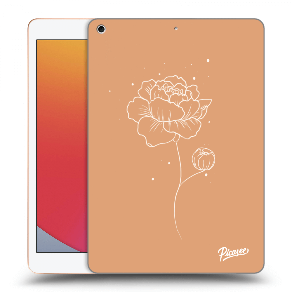 Picasee silikónový čierny obal pre Apple iPad 10.2" 2020 (8. gen) - Peonies