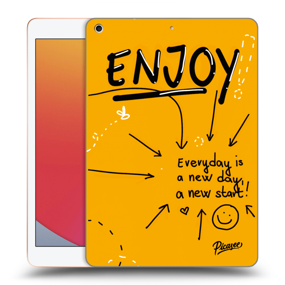 Picasee silikónový prehľadný obal pre Apple iPad 10.2" 2020 (8. gen) - Enjoy