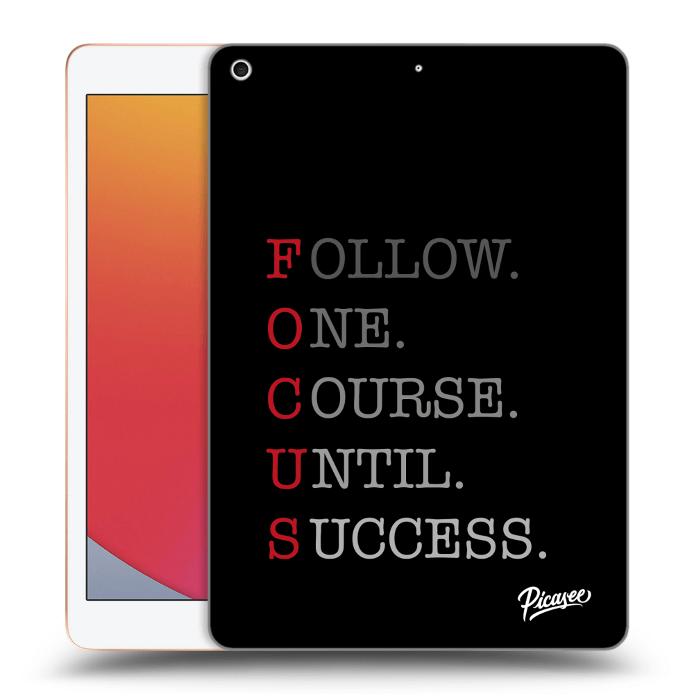 Picasee silikónový čierny obal pre Apple iPad 10.2" 2020 (8. gen) - Focus