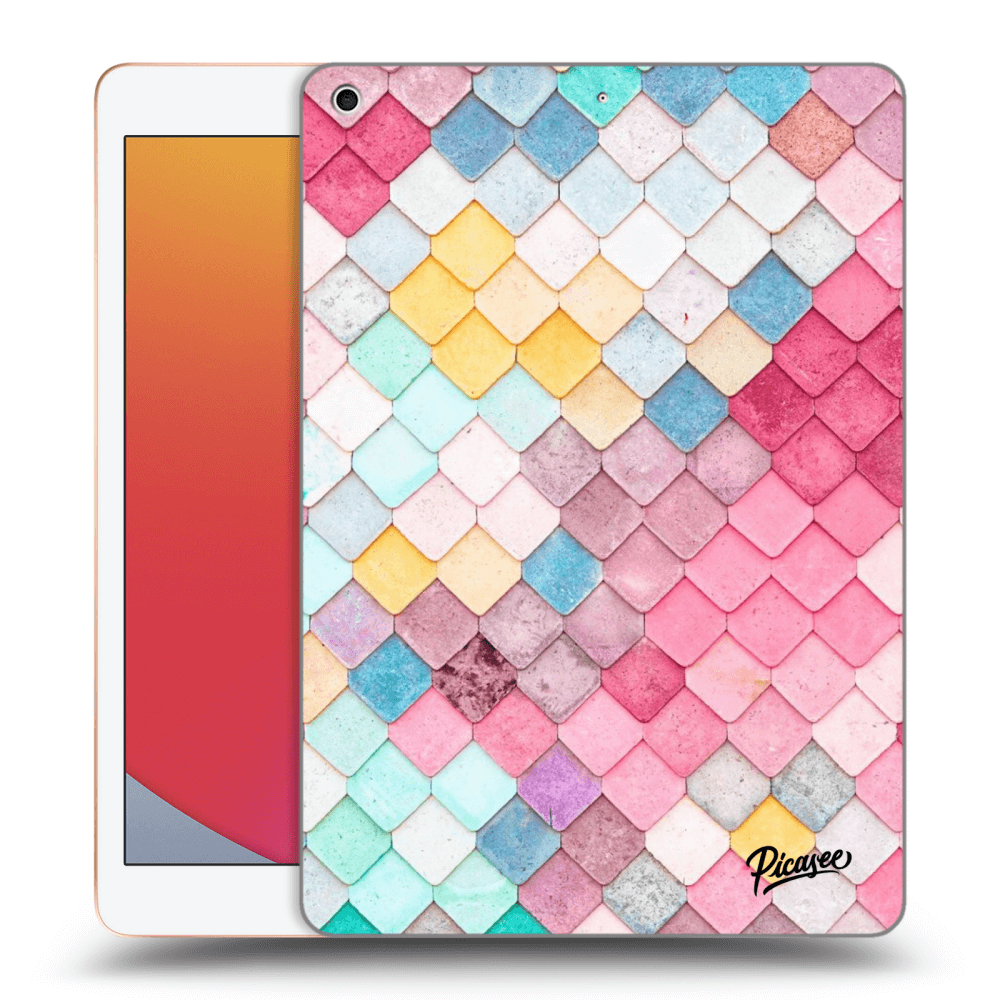 Picasee silikónový prehľadný obal pre Apple iPad 10.2" 2020 (8. gen) - Colorful roof
