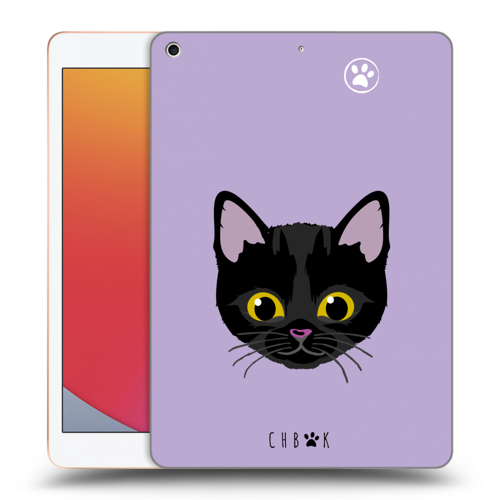 Picasee silikónový prehľadný obal pre Apple iPad 10.2" 2020 (8. gen) - Chybí mi kočky - Fialová