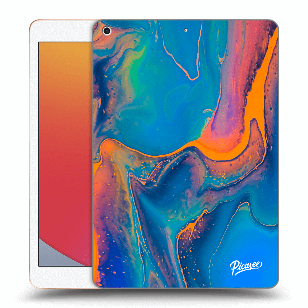Picasee silikónový čierny obal pre Apple iPad 10.2" 2020 (8. gen) - Rainbow