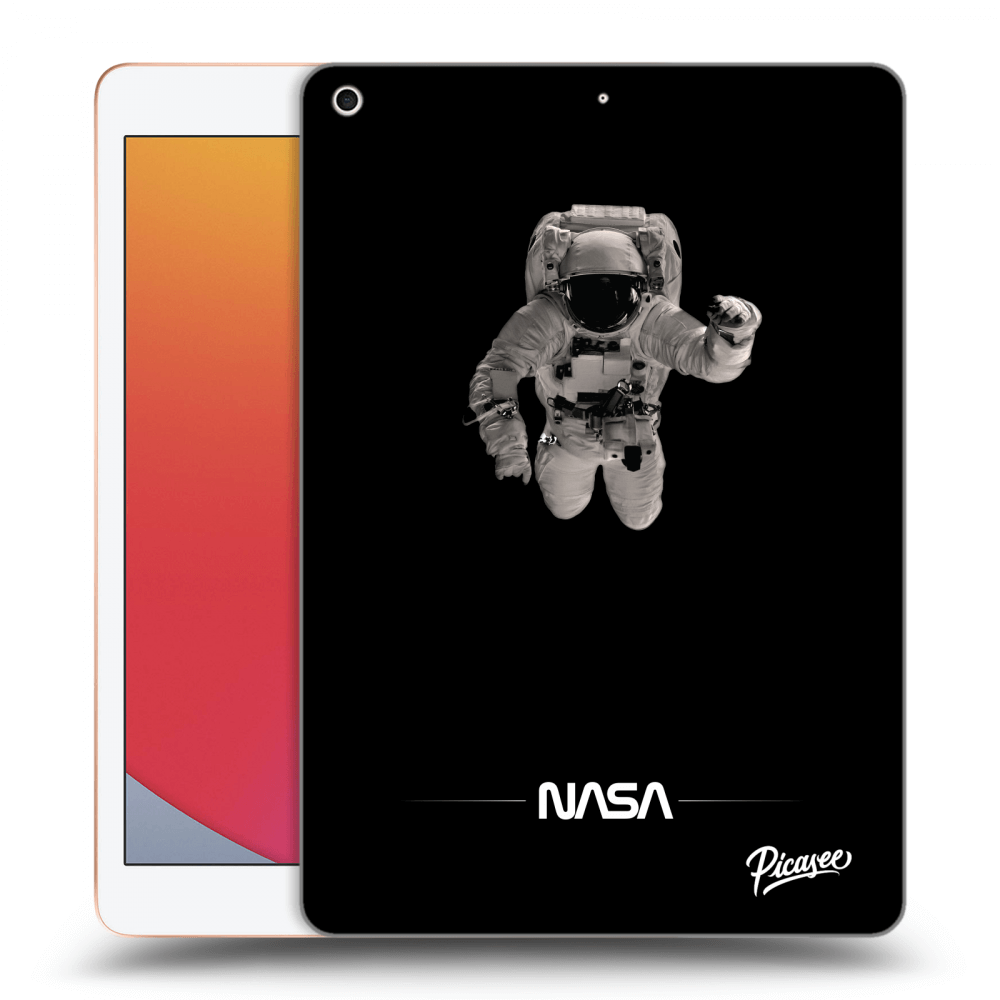 Picasee silikónový čierny obal pre Apple iPad 10.2" 2020 (8. gen) - Astronaut Minimal