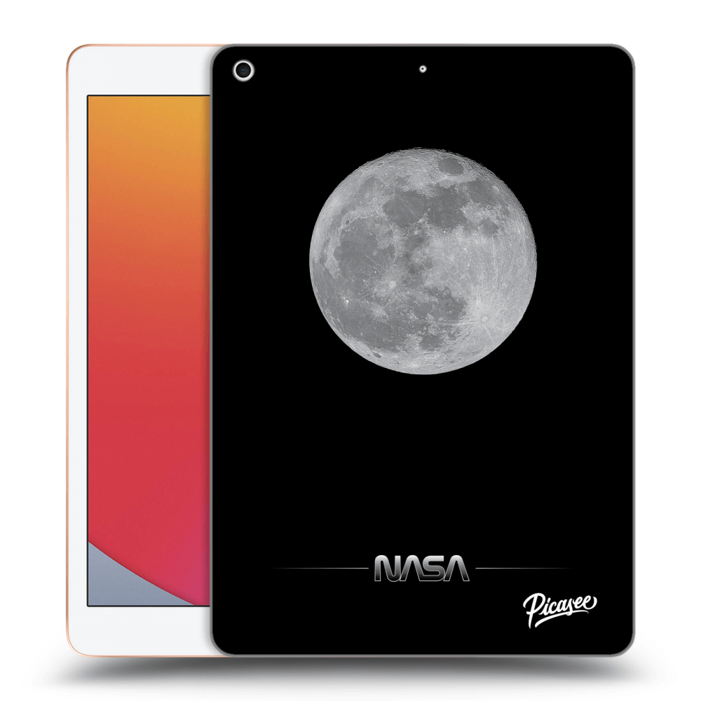 Picasee silikónový čierny obal pre Apple iPad 10.2" 2020 (8. gen) - Moon Minimal