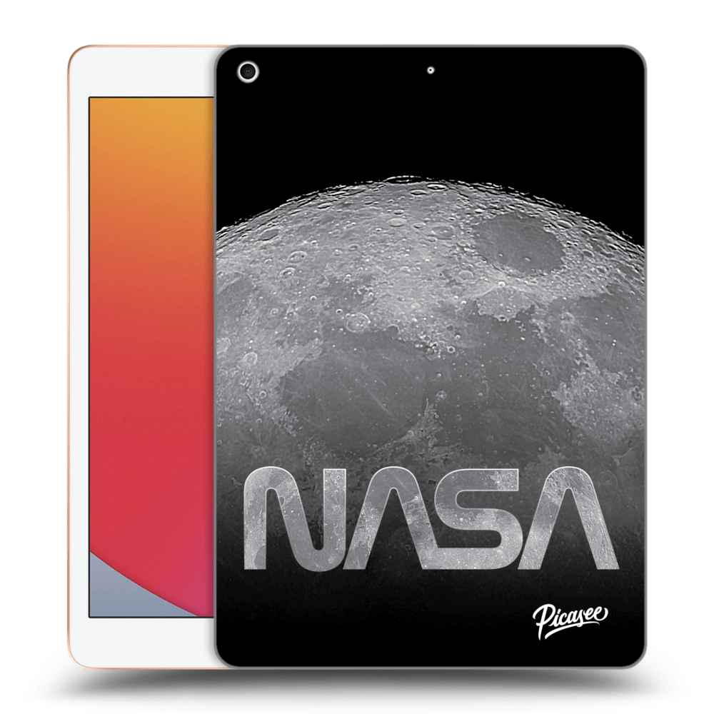Picasee silikónový čierny obal pre Apple iPad 10.2" 2020 (8. gen) - Moon Cut