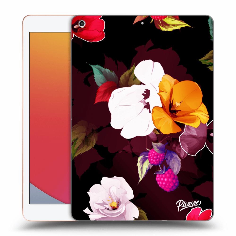 Picasee silikónový prehľadný obal pre Apple iPad 10.2" 2020 (8. gen) - Flowers and Berries