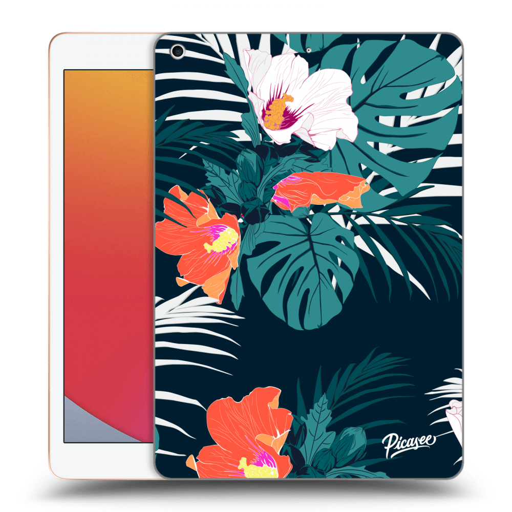 Picasee silikónový prehľadný obal pre Apple iPad 10.2" 2020 (8. gen) - Monstera Color