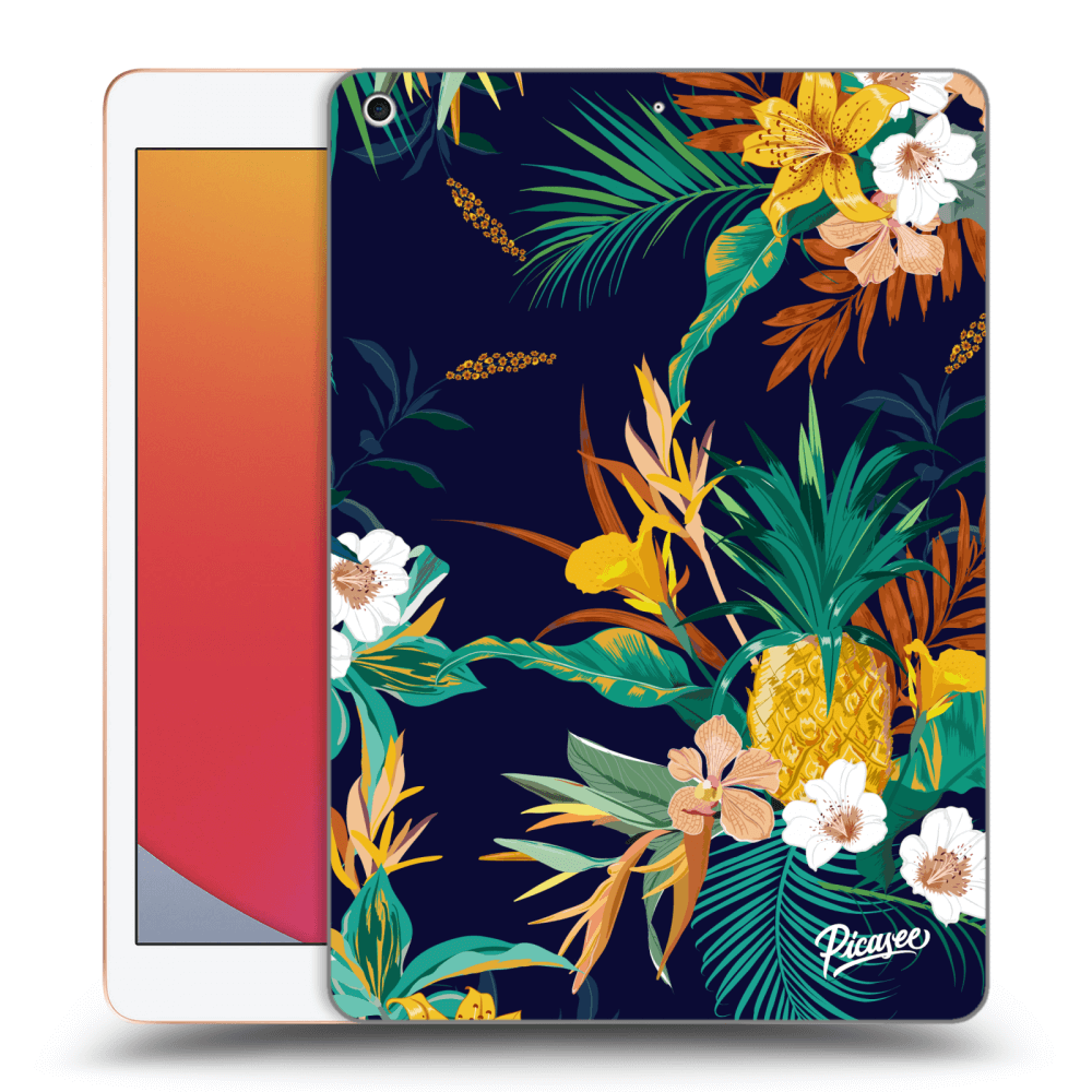 Picasee silikónový čierny obal pre Apple iPad 10.2" 2020 (8. gen) - Pineapple Color