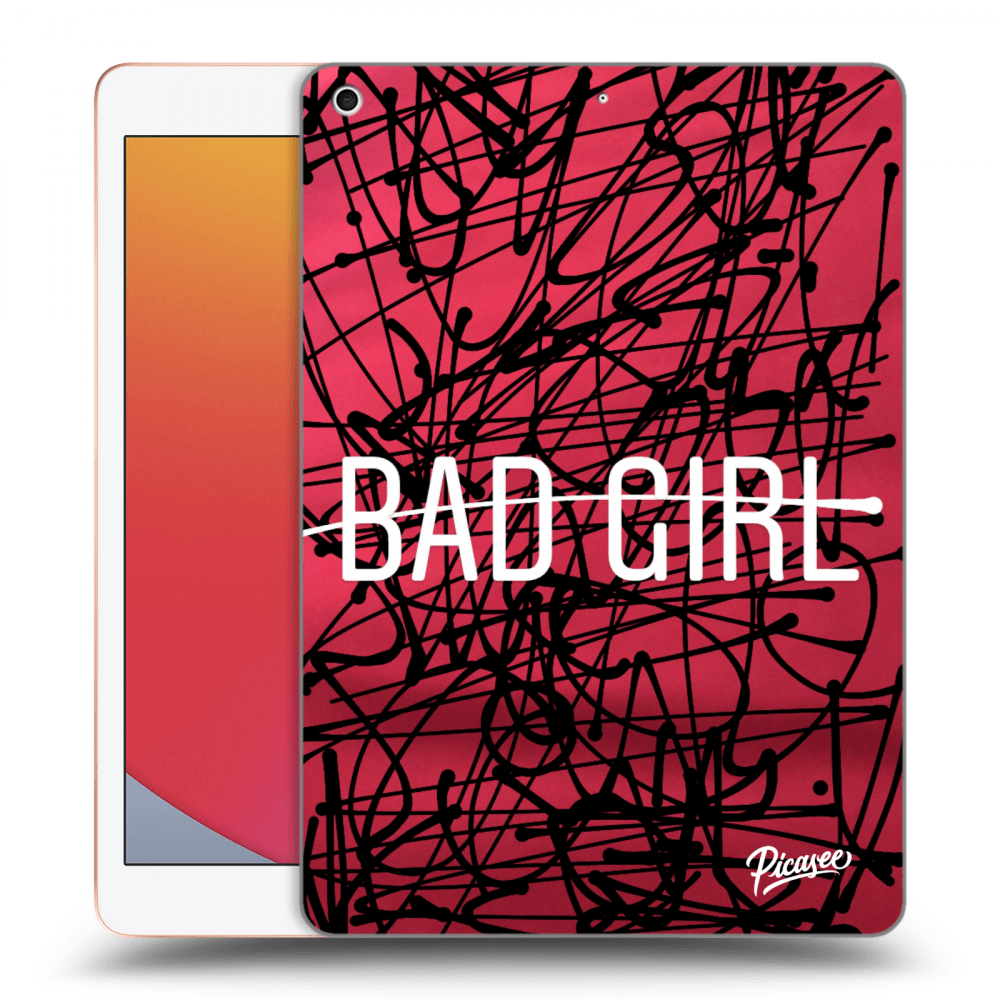 Picasee silikónový prehľadný obal pre Apple iPad 10.2" 2020 (8. gen) - Bad girl