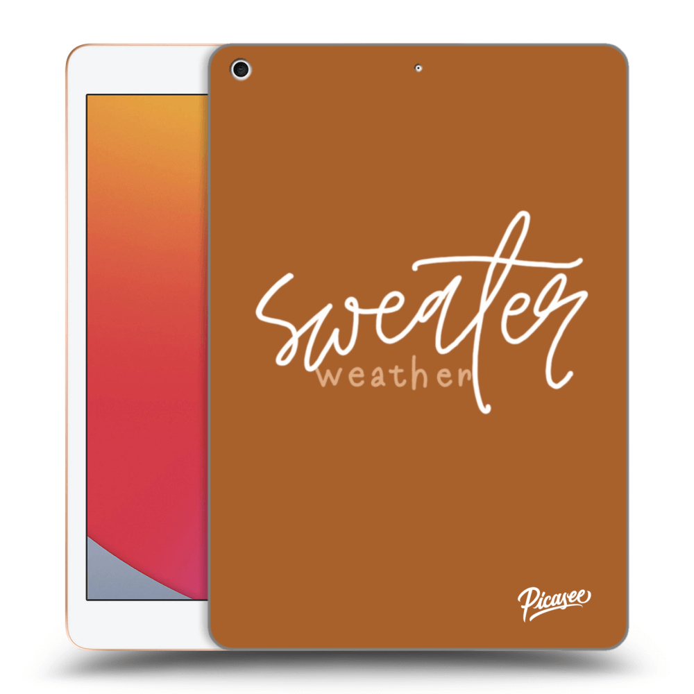 Picasee silikónový prehľadný obal pre Apple iPad 10.2" 2020 (8. gen) - Sweater weather