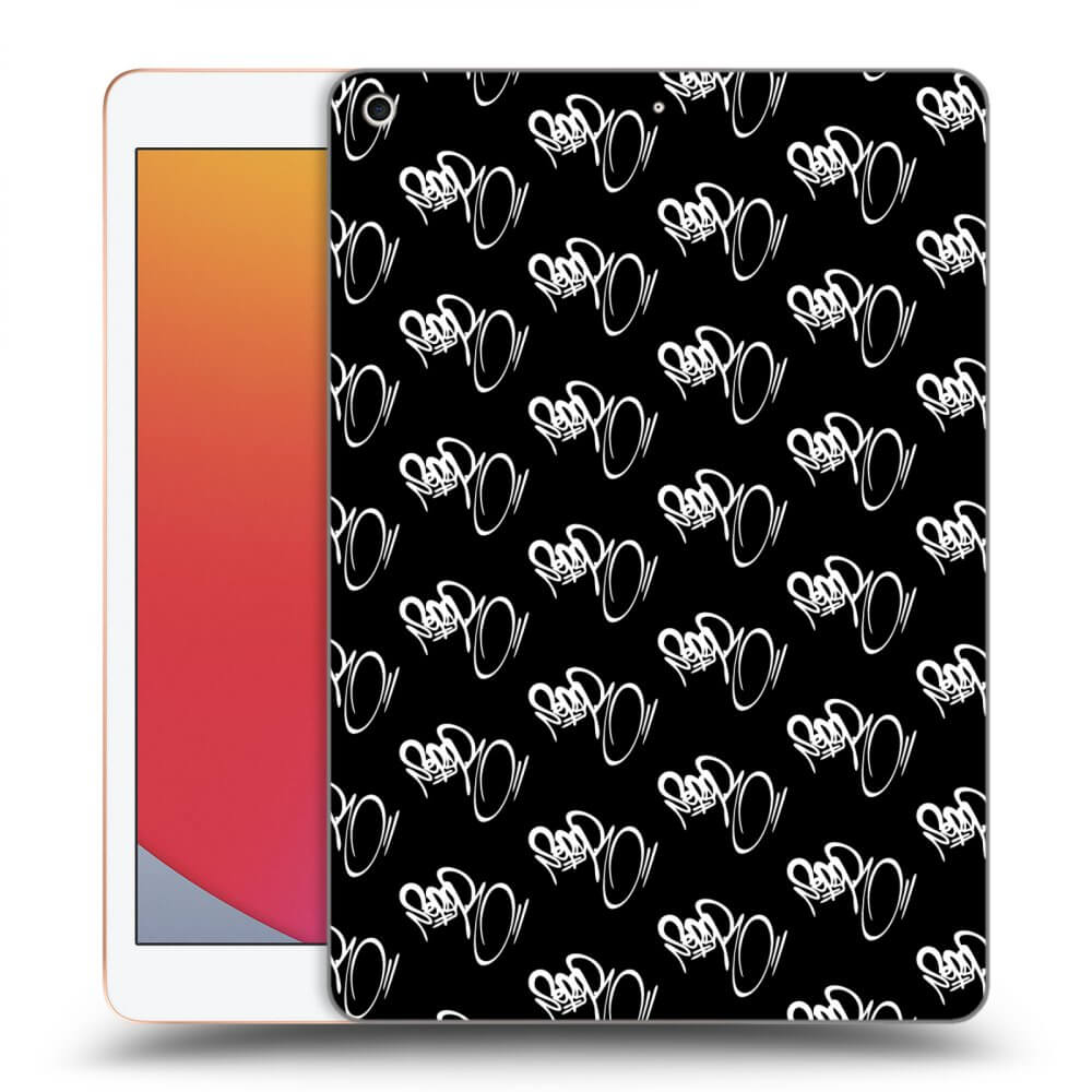 Picasee silikónový čierny obal pre Apple iPad 10.2" 2020 (8. gen) - Separ - White On Black