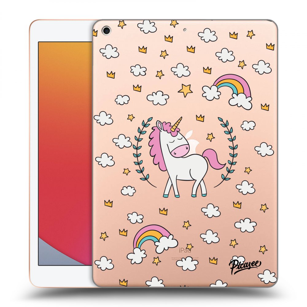 Picasee silikónový prehľadný obal pre Apple iPad 10.2" 2020 (8. gen) - Unicorn star heaven