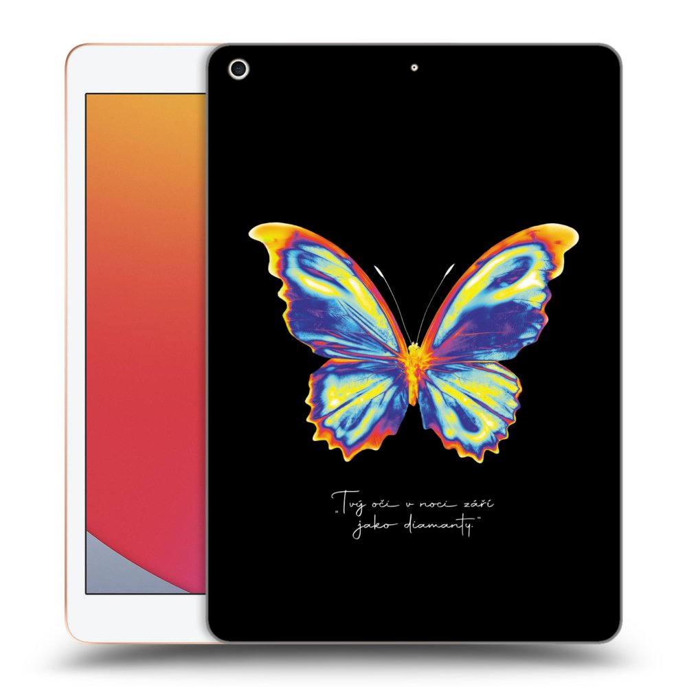 Picasee silikónový prehľadný obal pre Apple iPad 10.2" 2020 (8. gen) - Diamanty Black