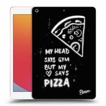 Picasee silikónový čierny obal pre Apple iPad 10.2" 2020 (8. gen) - Pizza
