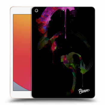 Picasee silikónový prehľadný obal pre Apple iPad 10.2" 2020 (8. gen) - Peony black