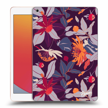 Picasee silikónový prehľadný obal pre Apple iPad 10.2" 2020 (8. gen) - Purple Leaf