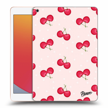 Picasee silikónový prehľadný obal pre Apple iPad 10.2" 2020 (8. gen) - Cherries