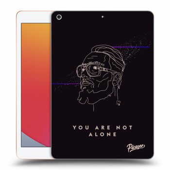 Picasee silikónový prehľadný obal pre Apple iPad 10.2" 2020 (8. gen) - You are not alone