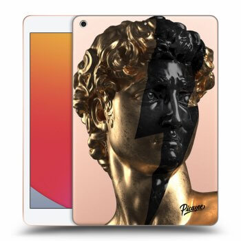 Picasee silikónový prehľadný obal pre Apple iPad 10.2" 2020 (8. gen) - Wildfire - Gold