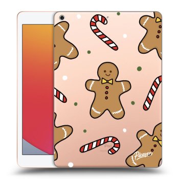Picasee silikónový prehľadný obal pre Apple iPad 10.2" 2020 (8. gen) - Gingerbread