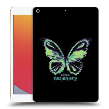 Picasee silikónový prehľadný obal pre Apple iPad 10.2" 2020 (8. gen) - Diamanty Blue