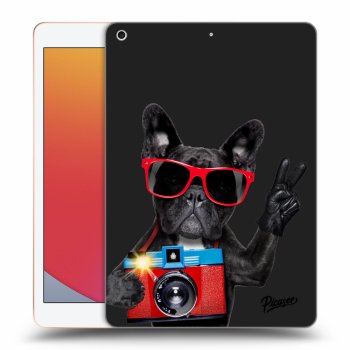 Picasee silikónový čierny obal pre Apple iPad 10.2" 2020 (8. gen) - French Bulldog