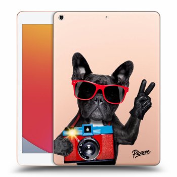 Picasee silikónový prehľadný obal pre Apple iPad 10.2" 2020 (8. gen) - French Bulldog