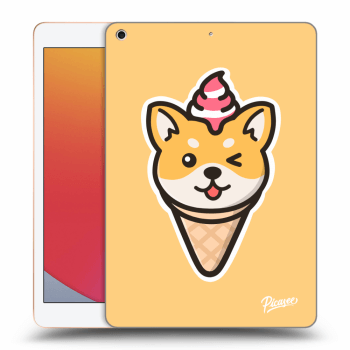 Picasee silikónový prehľadný obal pre Apple iPad 10.2" 2020 (8. gen) - Ice Cream Shiba