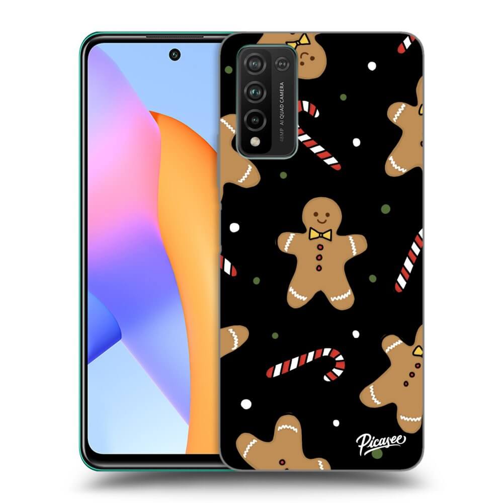 Picasee silikónový čierny obal pre Honor 10X Lite - Gingerbread