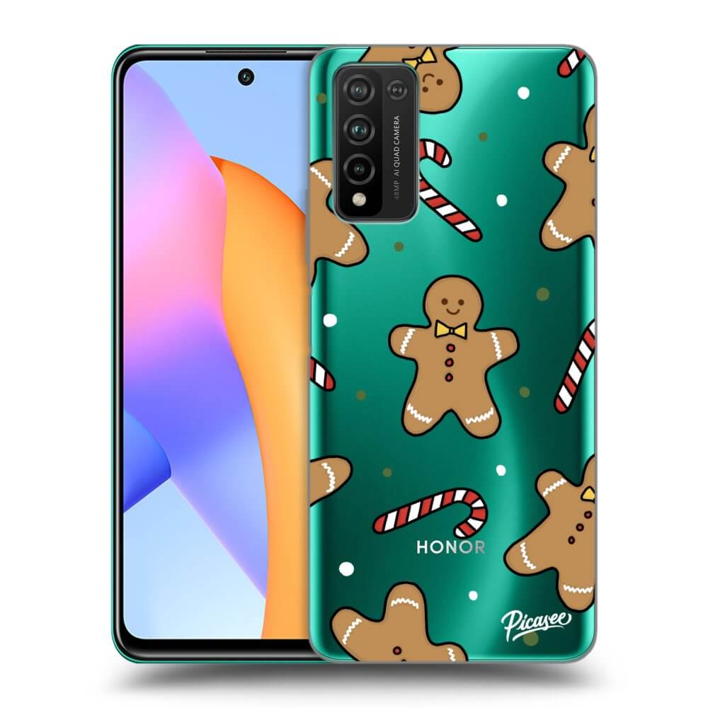 Picasee silikónový prehľadný obal pre Honor 10X Lite - Gingerbread