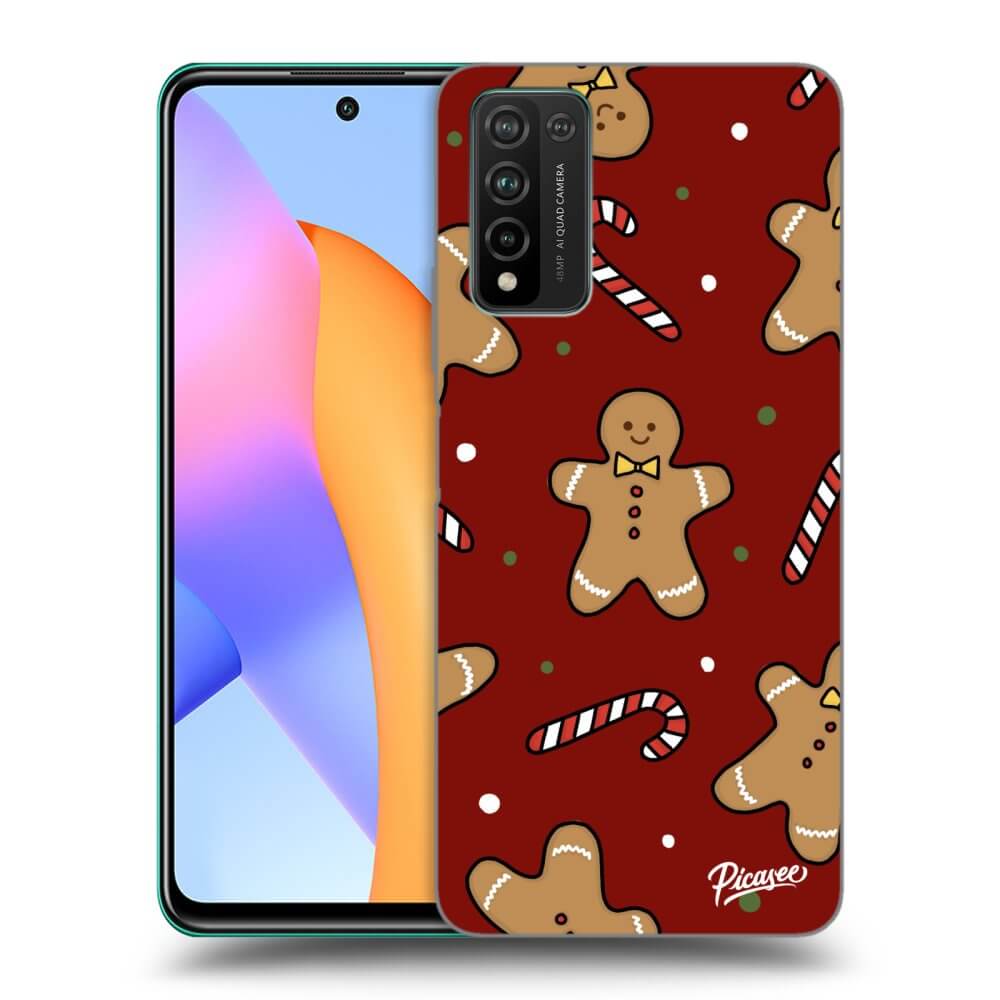 Picasee silikónový prehľadný obal pre Honor 10X Lite - Gingerbread 2