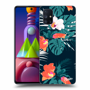 Picasee silikónový prehľadný obal pre Samsung Galaxy M51 M515F - Monstera Color