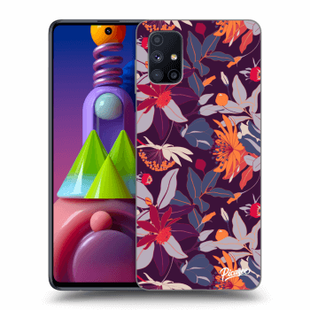 Obal pre Samsung Galaxy M51 M515F - Purple Leaf