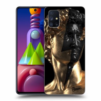 Picasee silikónový čierny obal pre Samsung Galaxy M51 M515F - Wildfire - Gold