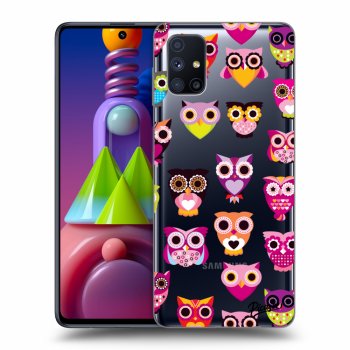 Picasee silikónový prehľadný obal pre Samsung Galaxy M51 M515F - Owls