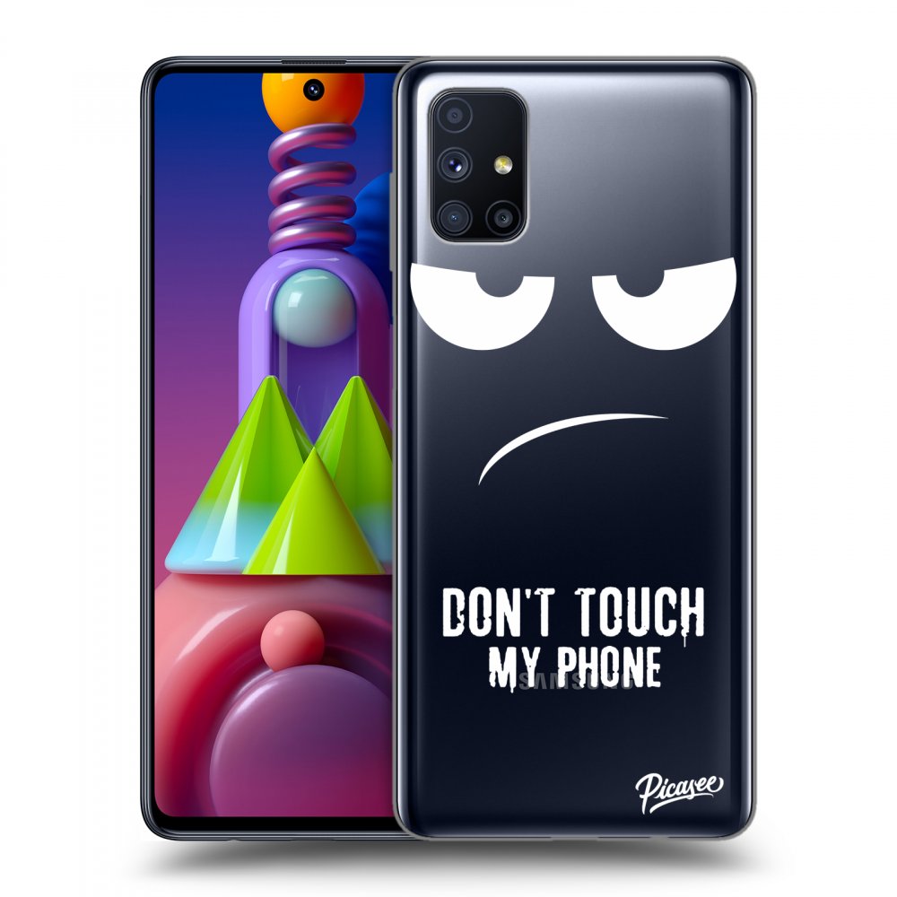 Picasee silikónový prehľadný obal pre Samsung Galaxy M51 M515F - Don't Touch My Phone