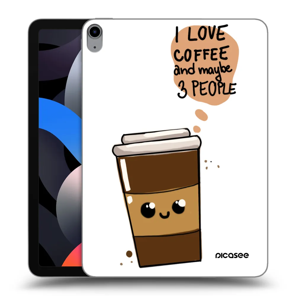 Picasee silikónový prehľadný obal pre Apple iPad Air 4 10.9" 2020 - Cute coffee