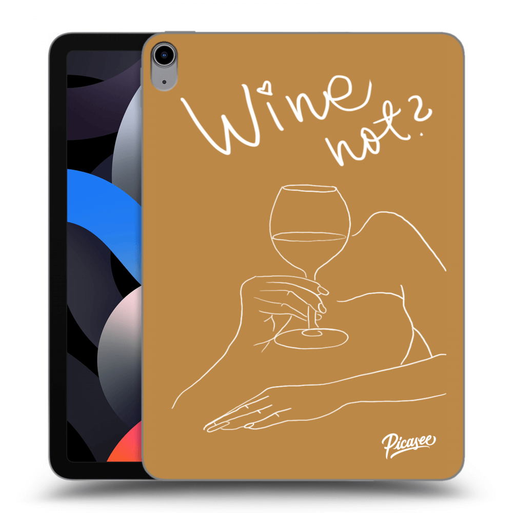 Picasee silikónový prehľadný obal pre Apple iPad Air 4 10.9" 2020 - Wine not