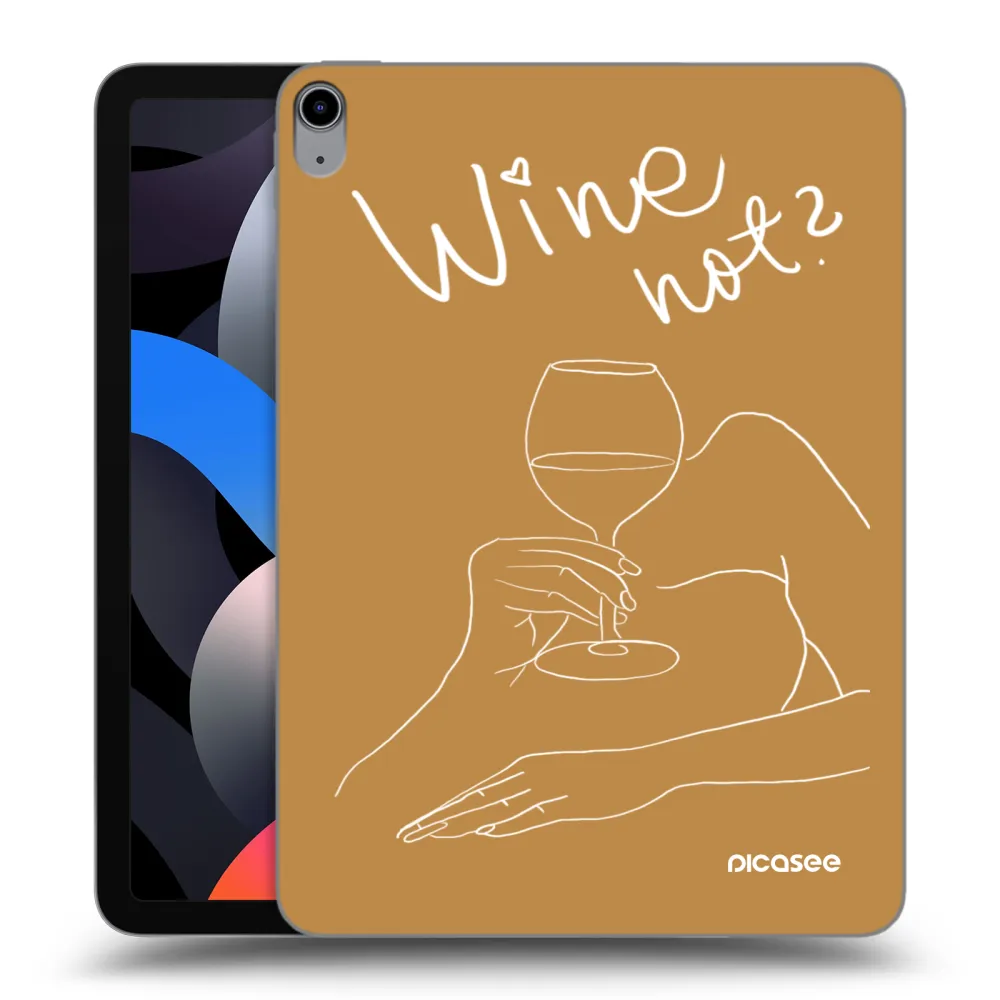 Picasee silikónový prehľadný obal pre Apple iPad Air 4 10.9" 2020 - Wine not