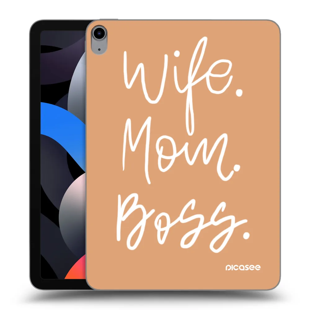 Picasee silikónový prehľadný obal pre Apple iPad Air 4 10.9" 2020 - Boss Mama