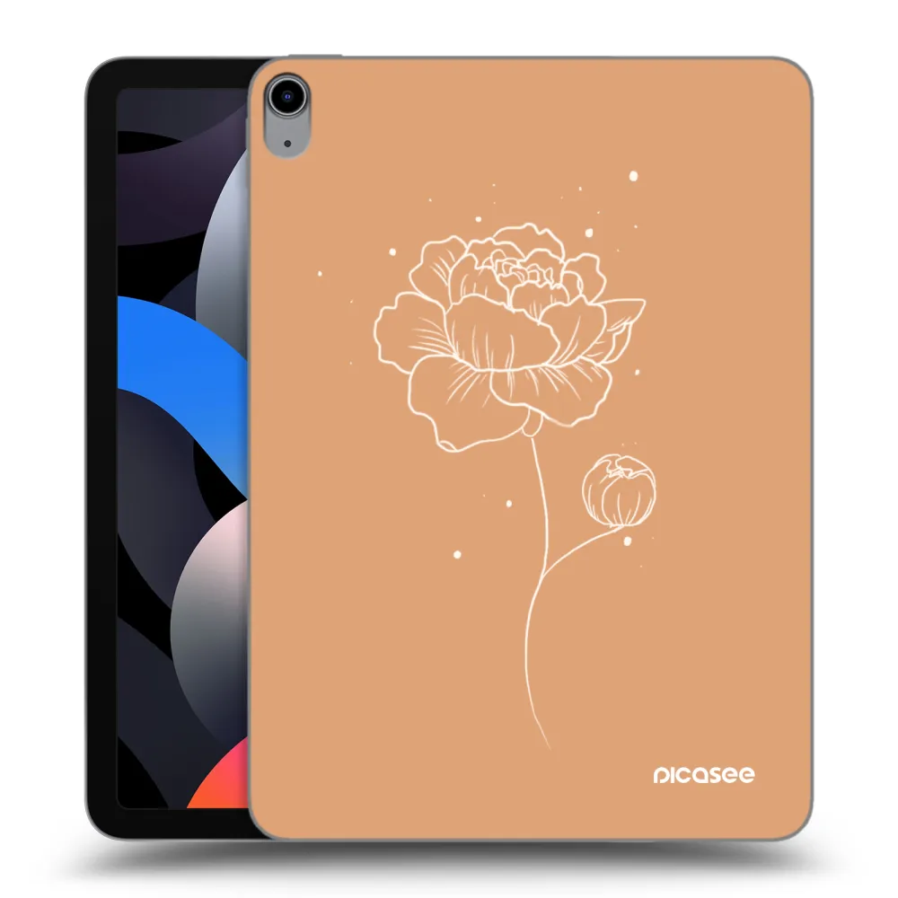 Picasee silikónový prehľadný obal pre Apple iPad Air 4 10.9" 2020 - Peonies